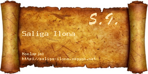 Saliga Ilona névjegykártya
